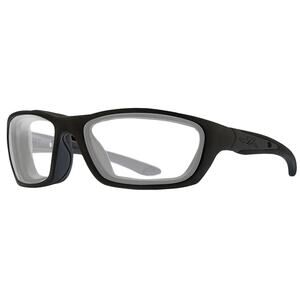 WILEY X BRICK BLACK WRAP AROUND SAFETY EYEGLASSES ANSI Z87+ SIZE 63-16-120